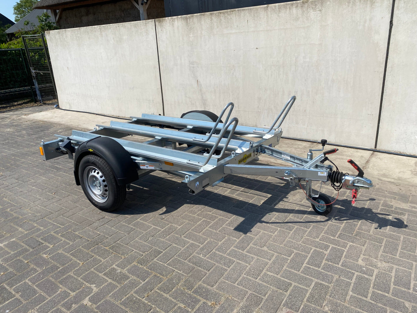 Motortrailer geremd